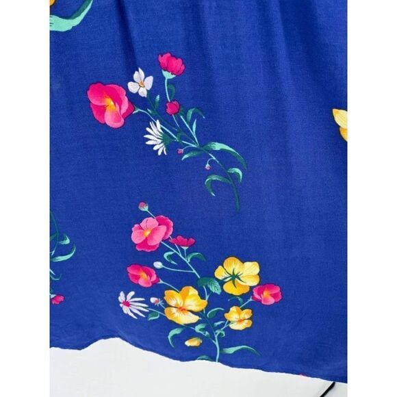 Old Navy Knee Length Floral Waist-Defined Ruffle-Trim‎ Dress Size XL - Picture 6 of 12